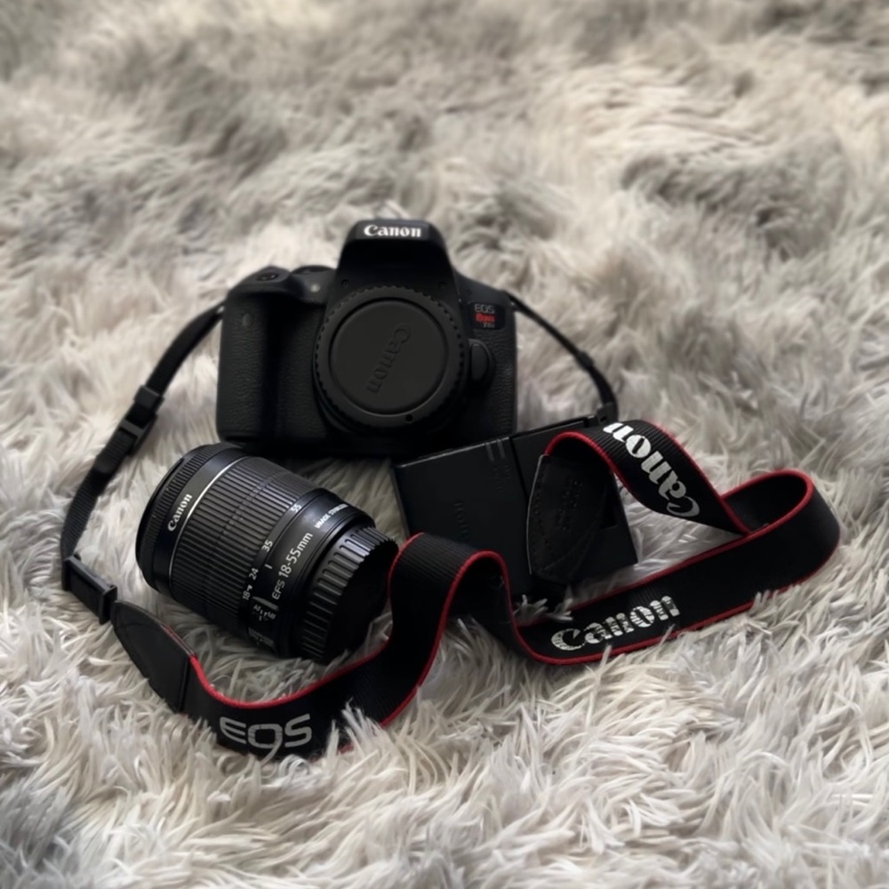 Canon EOS Rebel T6i Digital SLR with EF-S 18-55mm is
STM Lens - Wi-Fi Enabled
